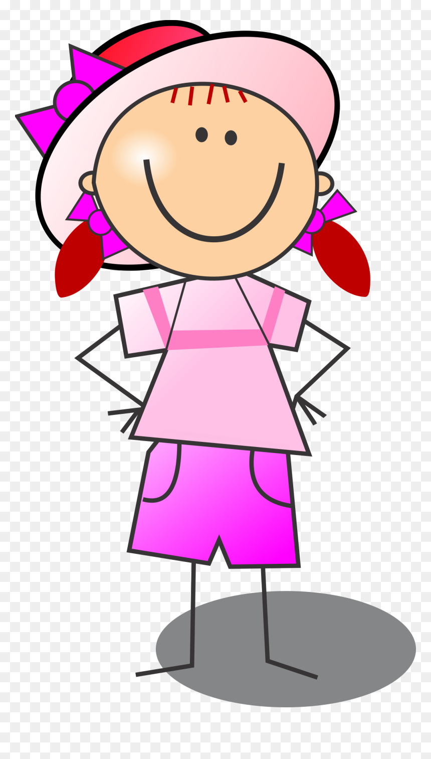 Clipart Girl Stick Figure, HD Png Download - stick figure walking png
