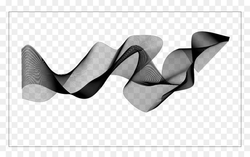 Monochrome, HD Png Download - black wave png