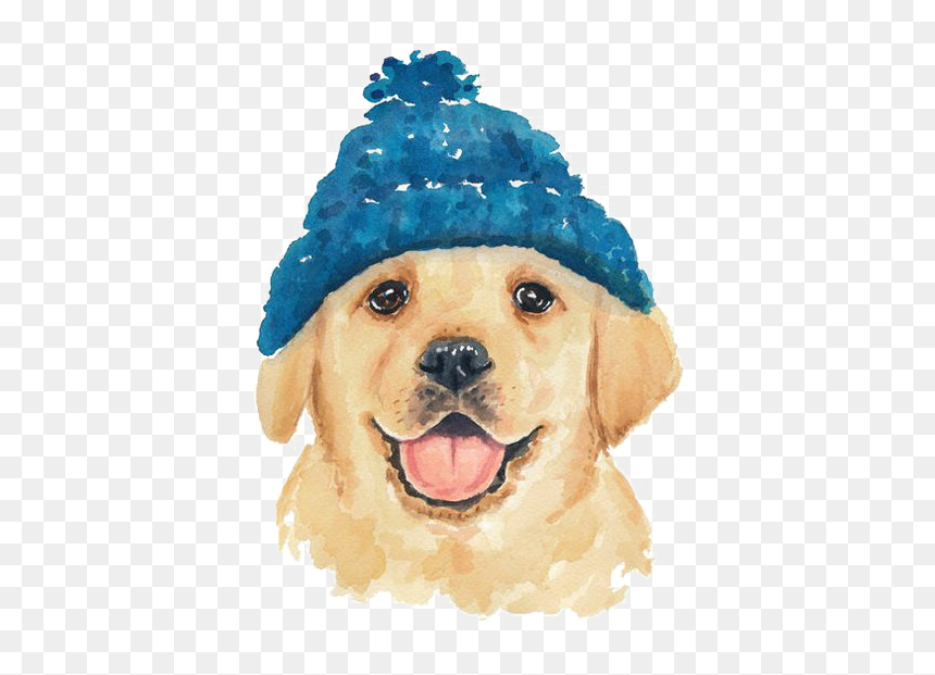 Dog Watercolor Painting Easy, HD Png Download - dog png cartoon
