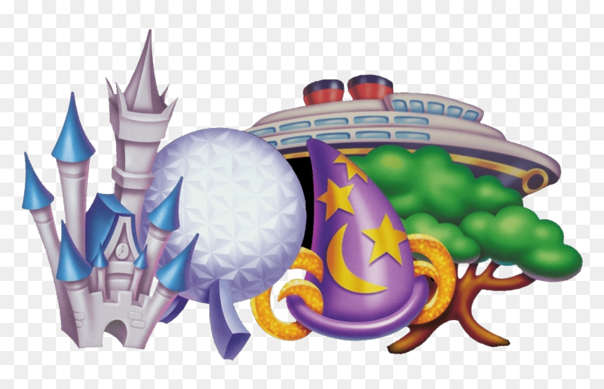 Disney World Parks Drawing, HD Png Download - png drawings