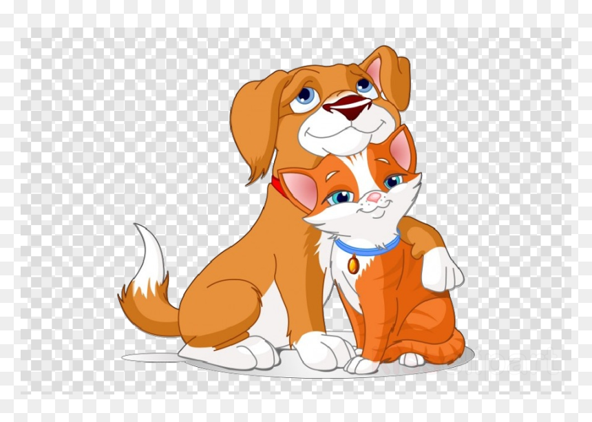 Puppy & Kitten Clipart, HD Png Download - dog png cartoon