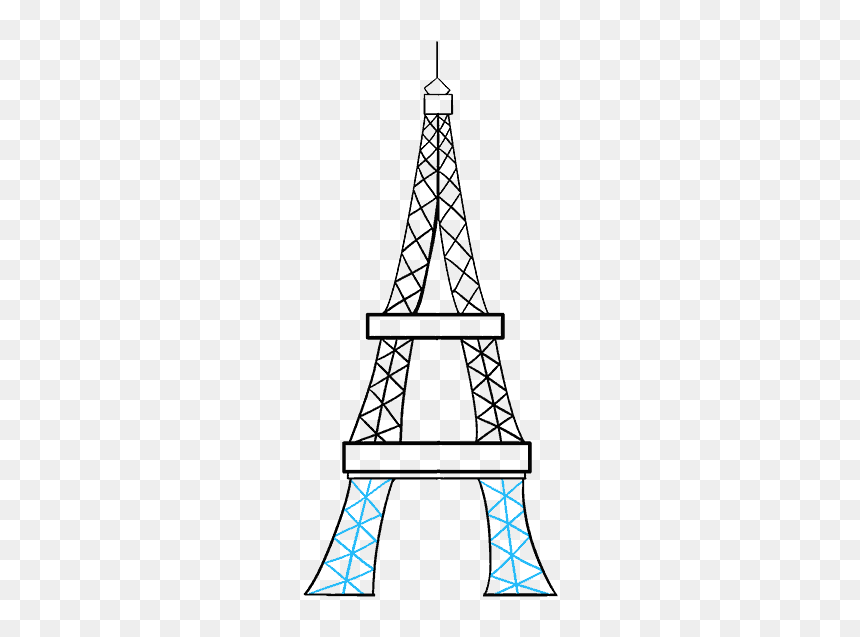 Paris Drawing Transparent, HD Png Download - paris tower png