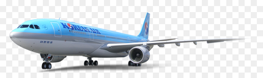 Airbus A330 Korean Air, HD Png Download - delta airplane png