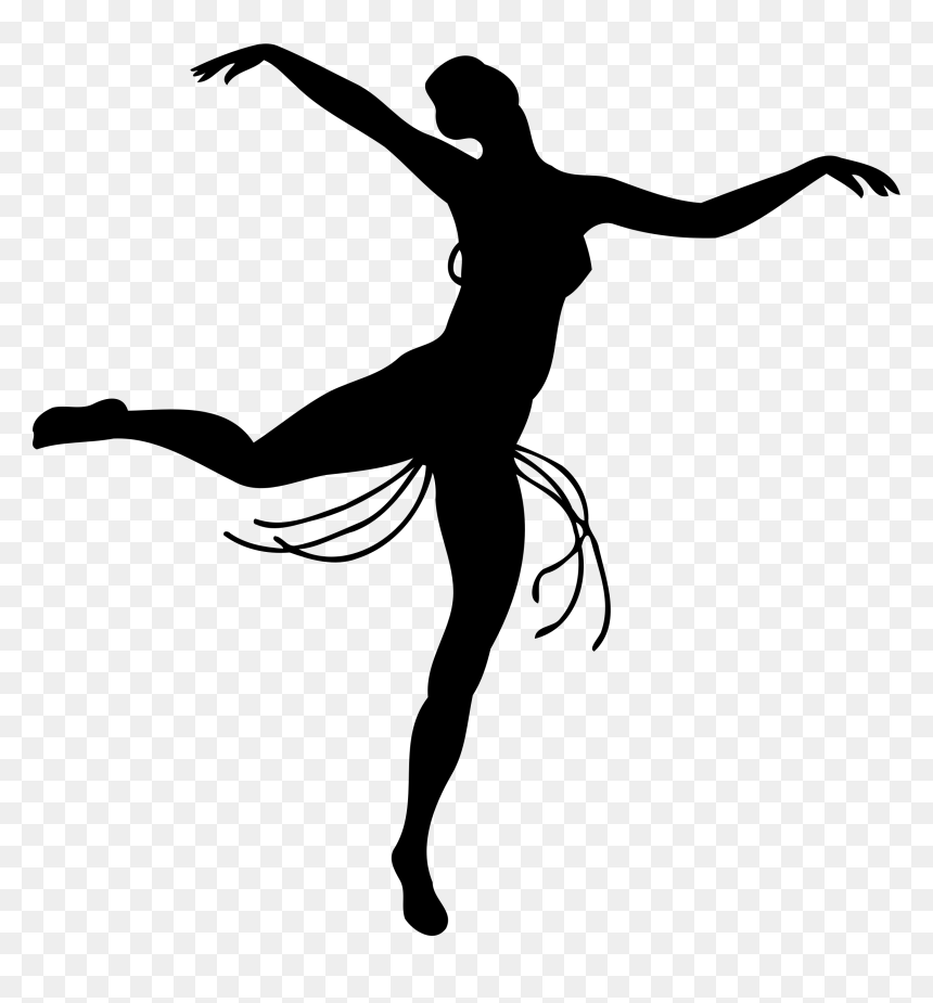 Silhouette Ballet Dance Movements, HD Png Download - dancing clipart png