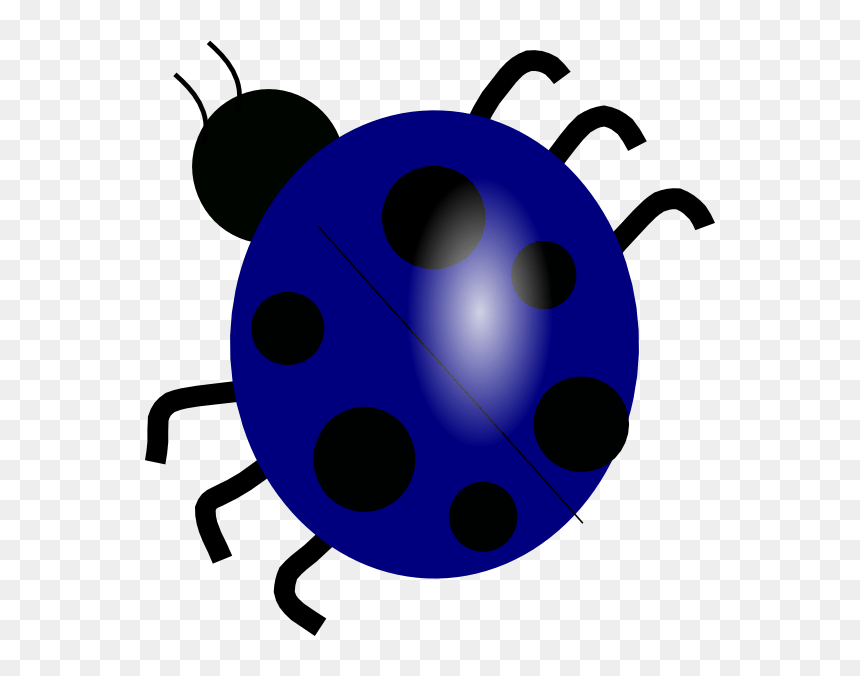 Lady Bug Black And White Clipart, HD Png Download - blue beetle png