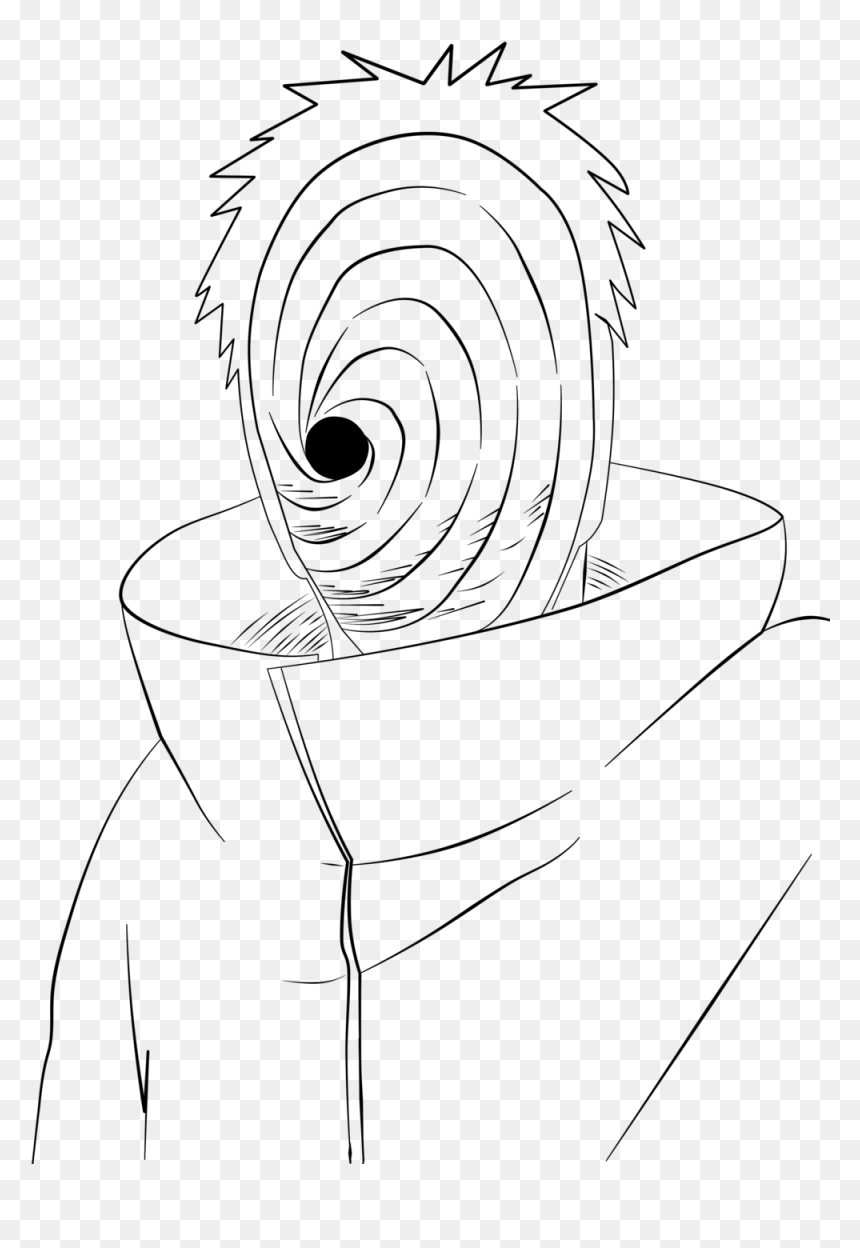 Tobi Para Colorir, HD Png Download - obito uchiha png