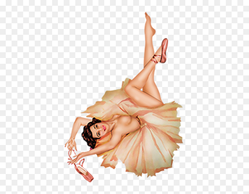 Ballerina Pin Up, HD Png Download - dancer emoji png