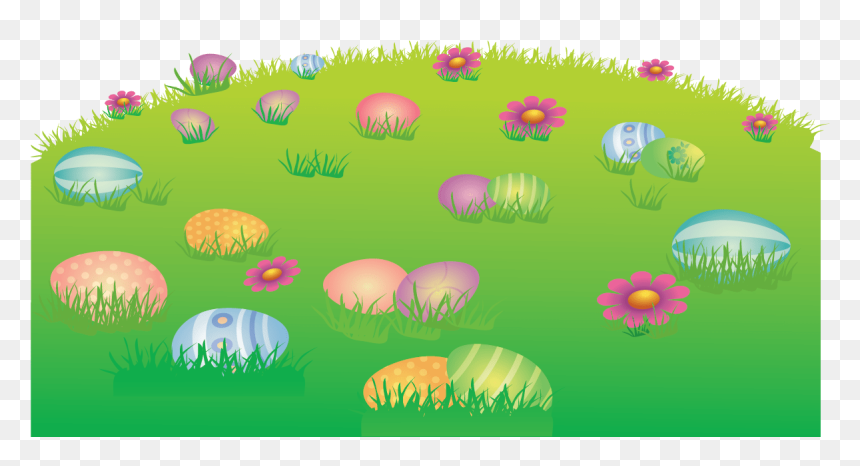 Grass Hill Easter Eggs, HD Png Download - egg hunt png
