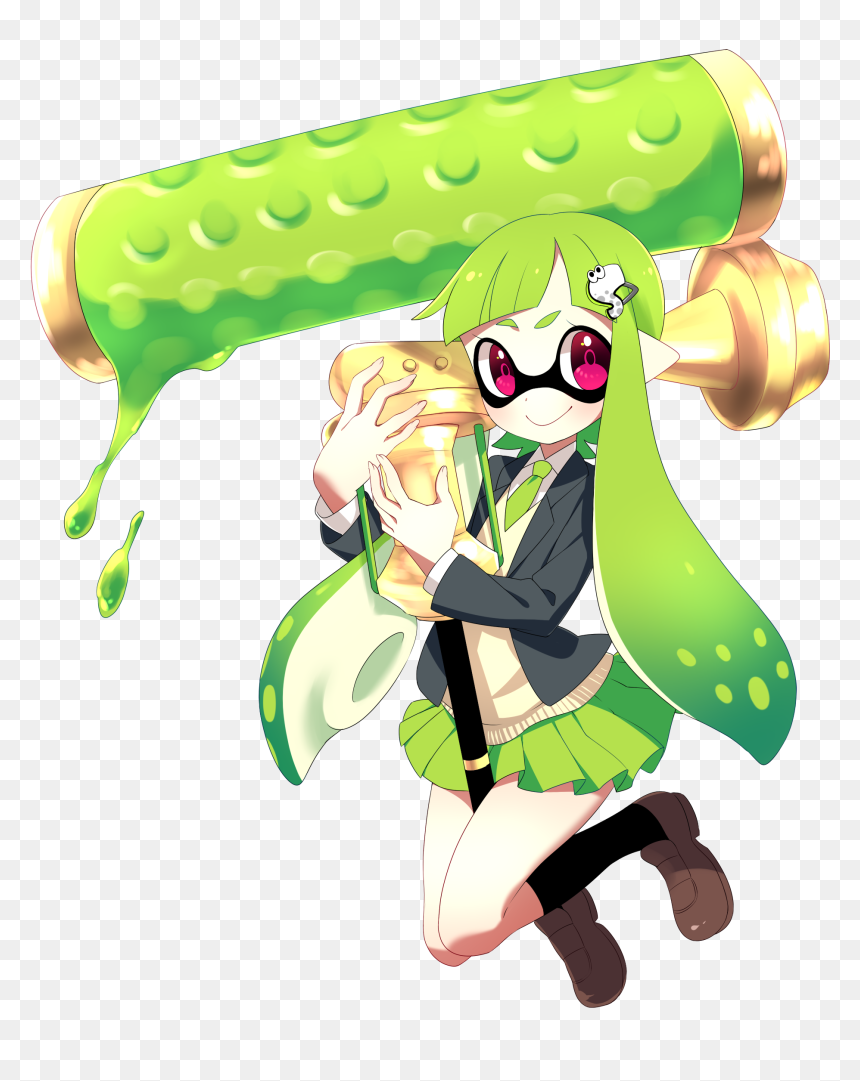 Cartoon, HD Png Download - splatoon inkling png