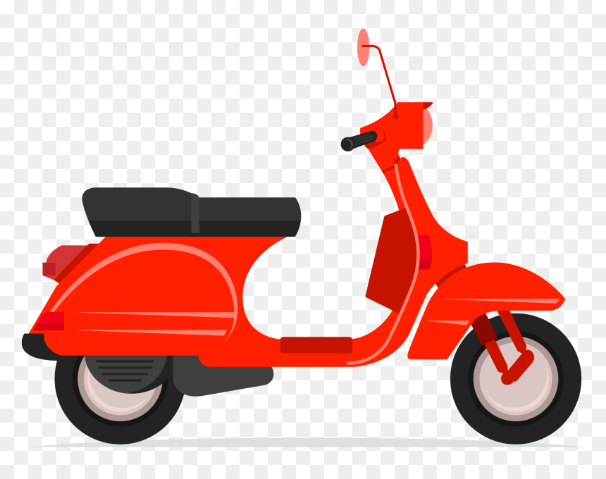 Scooter Clipart, HD Png Download - vespa png