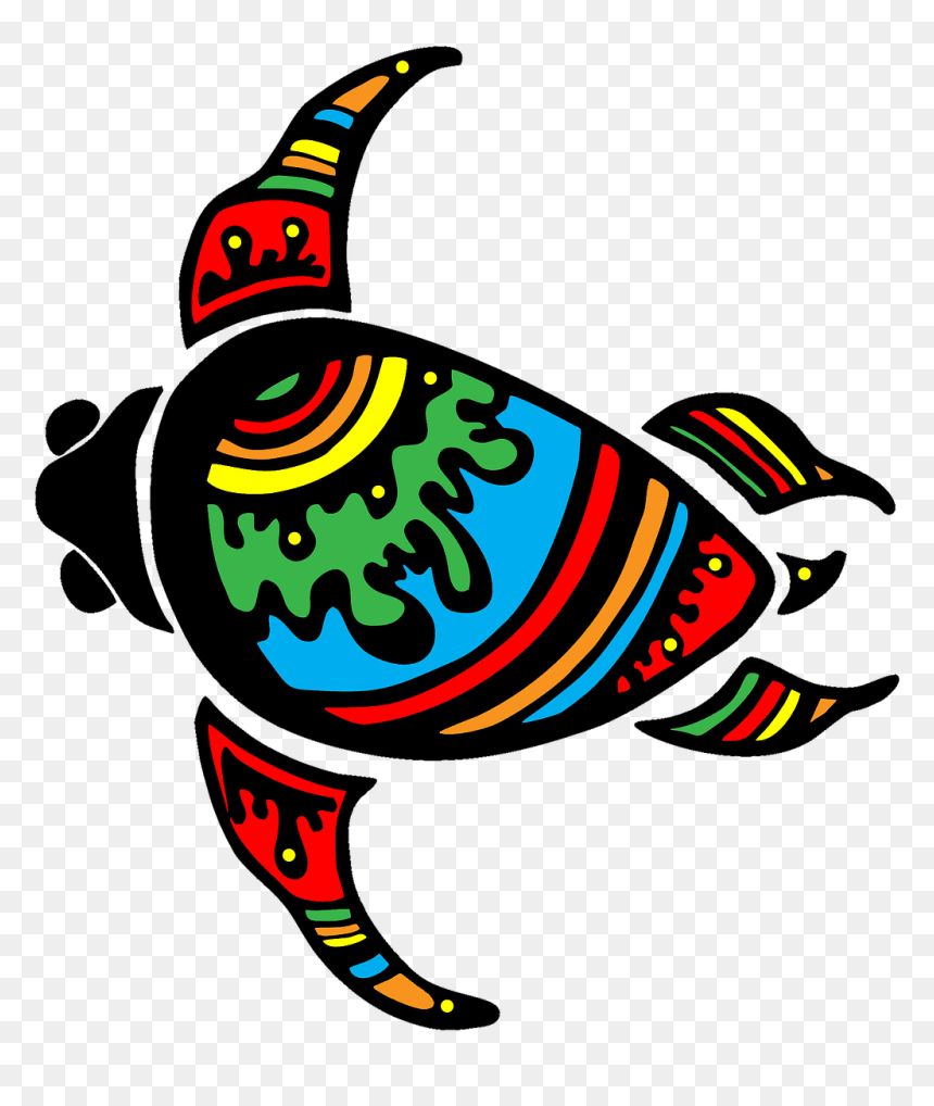 Colorful Turtle Clip Art, HD Png Download - moana pig png