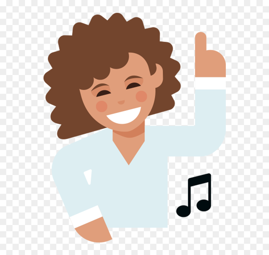 Curly Haired Girl Emoji, HD Png Download - workout emoji png