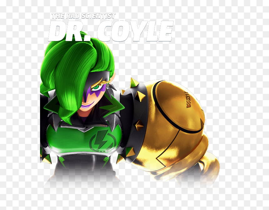 Arms Characters Dr Coyle, HD Png Download - nintendo arms png