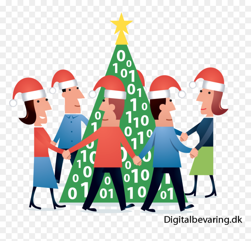 Merry Christmas And A Happy New Year Digital, HD Png Download - people celebrating png