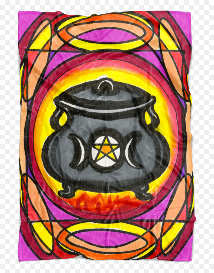 Stained Glass, HD Png Download - witch cauldron png