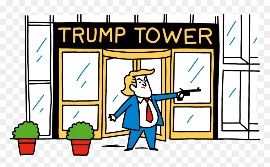 Trump Tower With Crime Scene Tape, HD Png Download - sarah palin png