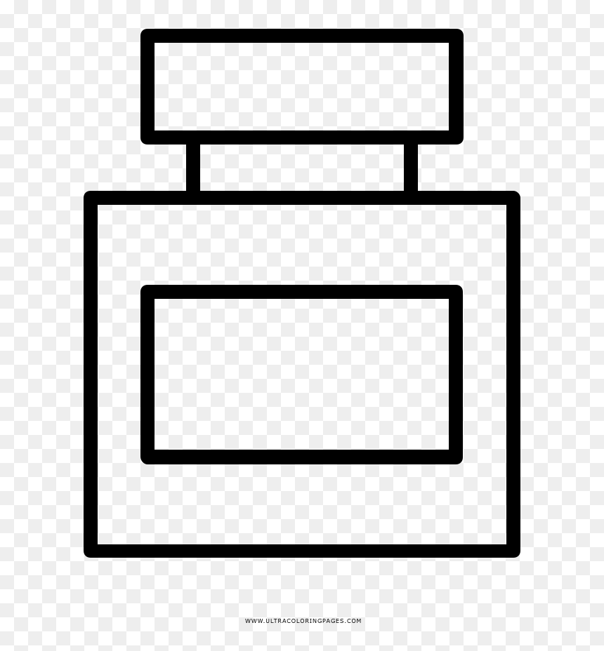 Line Art, HD Png Download - perfume bottles png