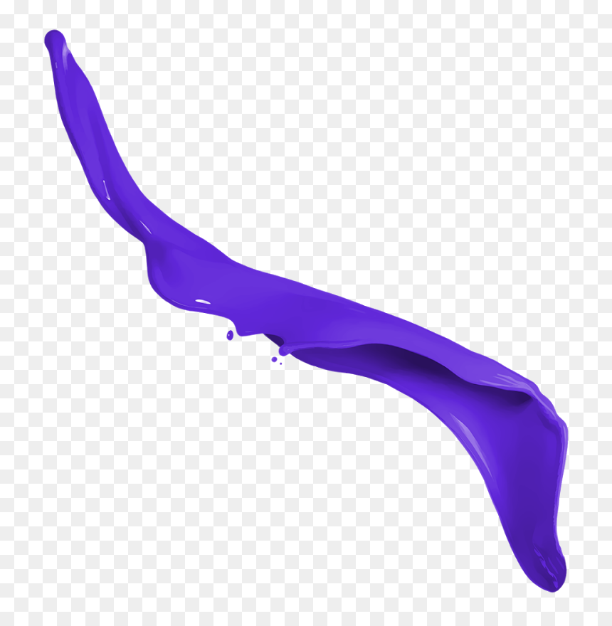 3d Paint Splashes Png, Transparent Png - purple paint png