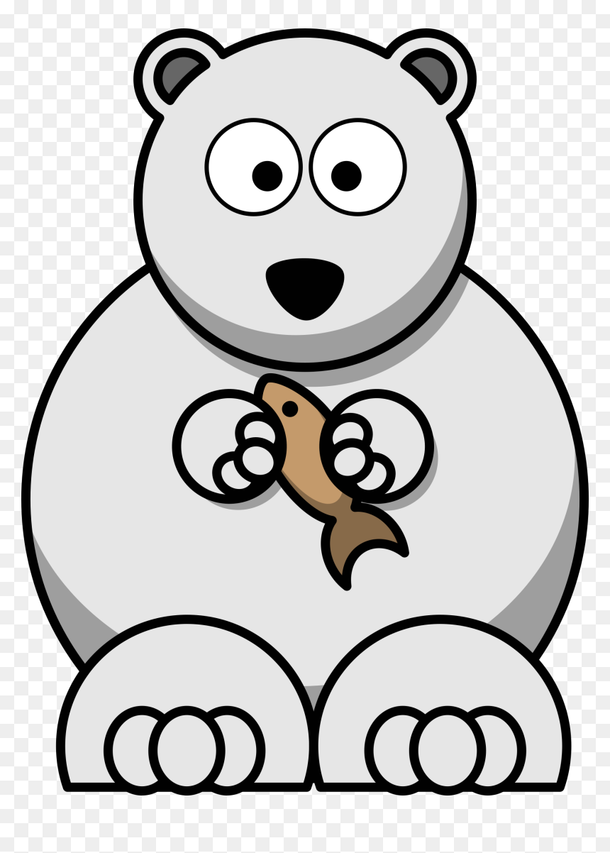 Polar Bear Eating Clipart, HD Png Download - polar png