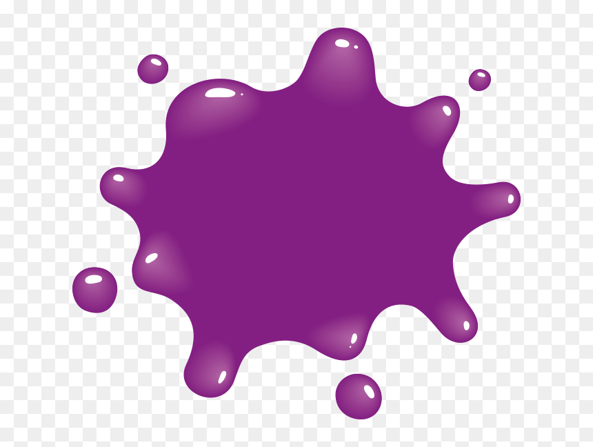 Purple, HD Png Download - purple paint png