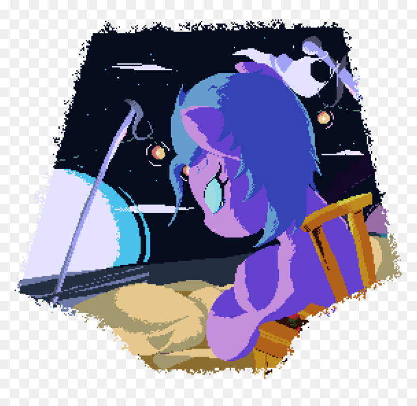 Illustration, HD Png Download - pixel moon png