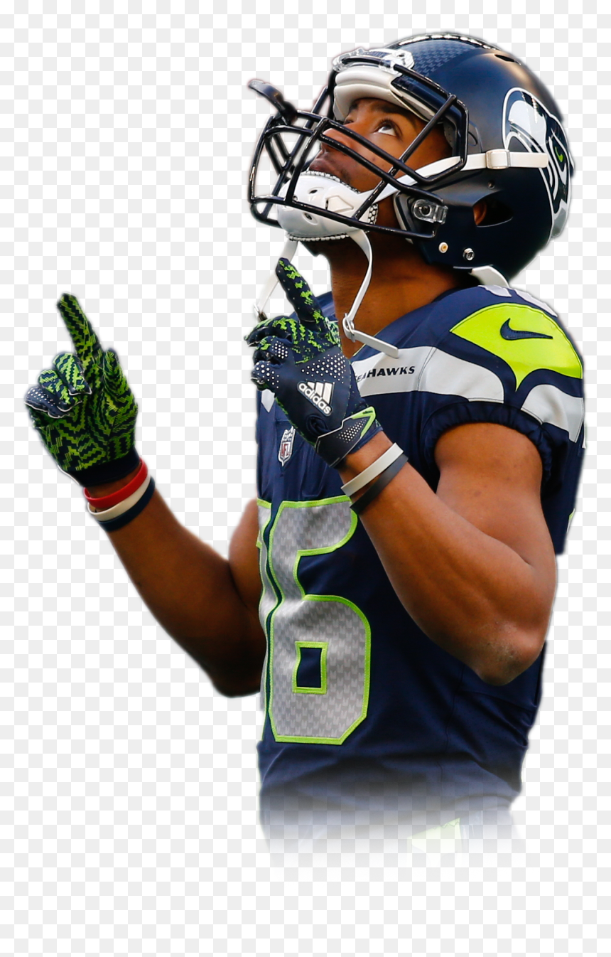 Tyler Lockett Transparent, HD Png Download - seattle seahawks helmet png
