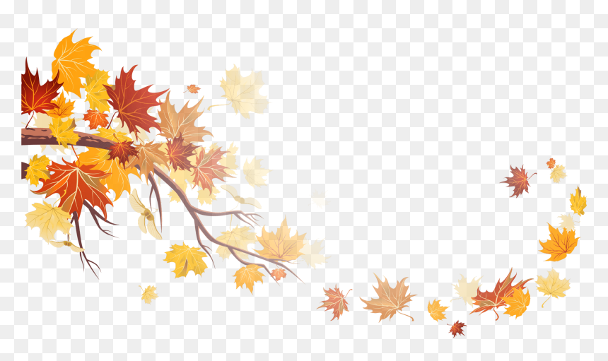Happy Thanksgiving 2017, HD Png Download - fall leaves.png