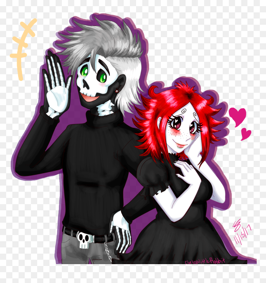 Cartoon, HD Png Download - gothic skull png