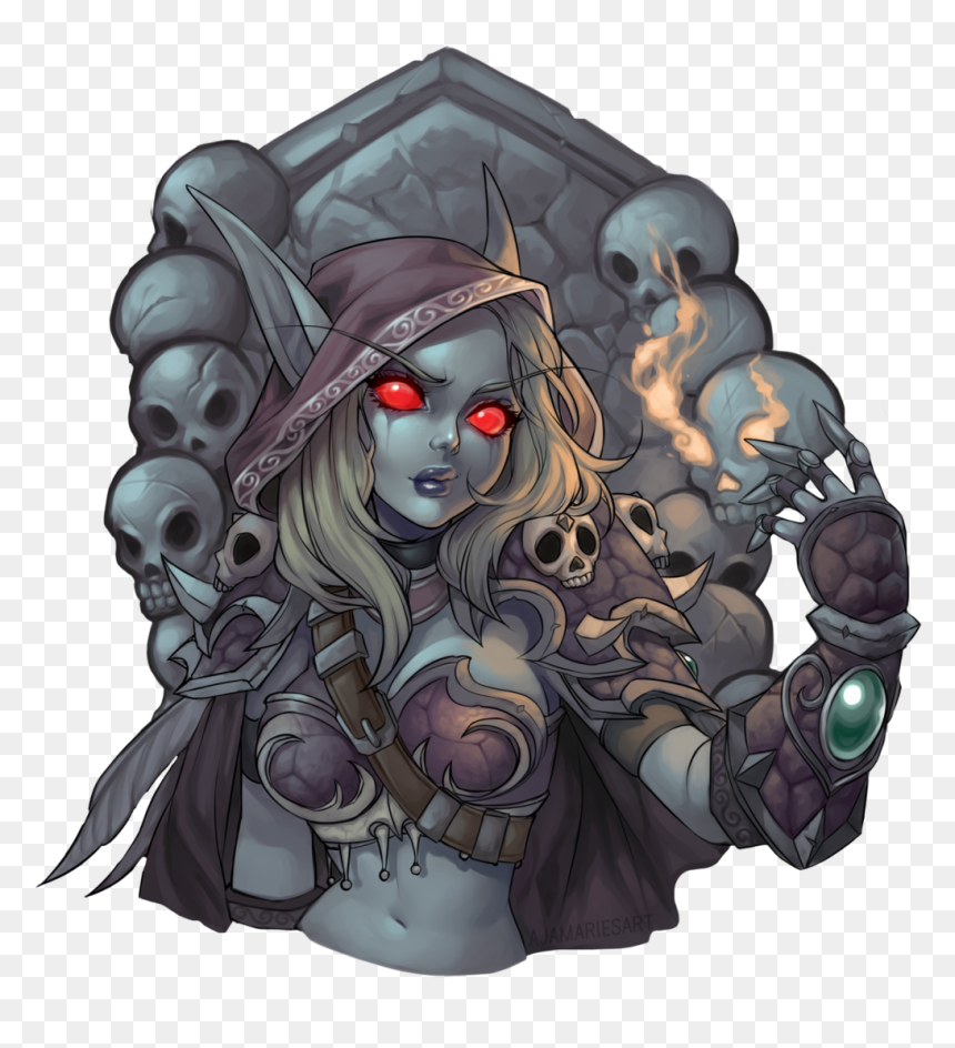 World Of Warcraft Sylvanas Chibi, HD Png Download - arthas png