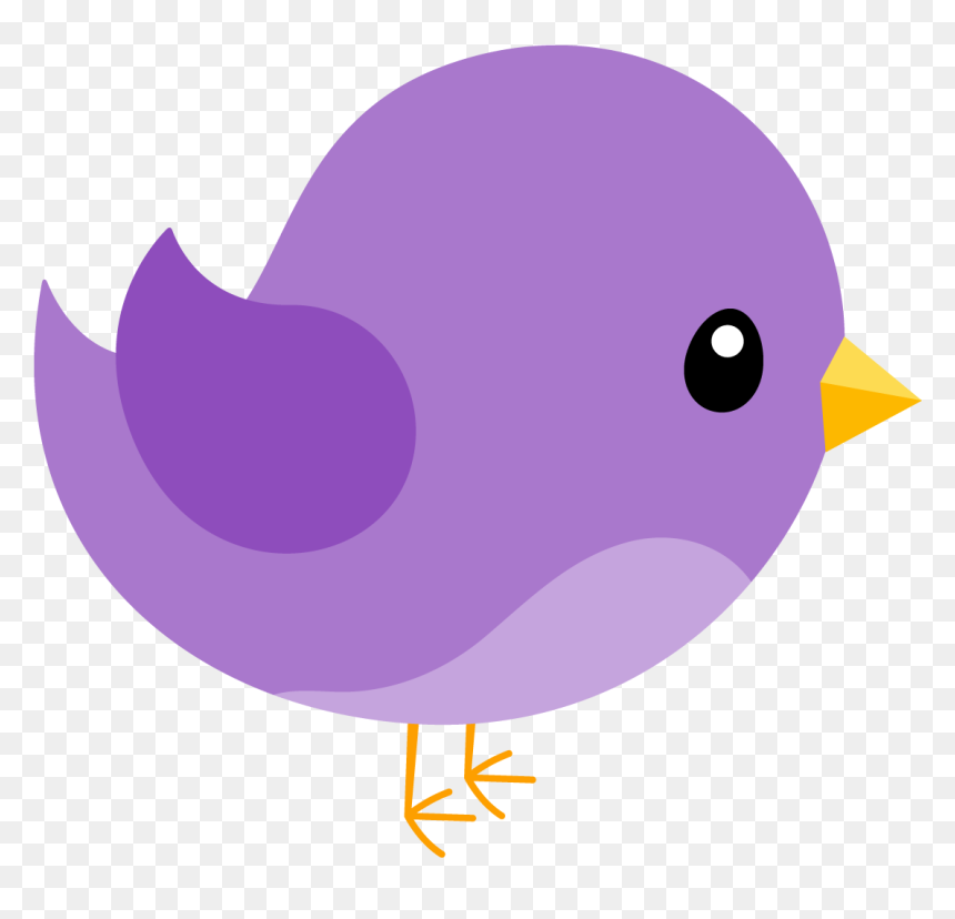 Purple Bird Clipart, HD Png Download - pajaro png