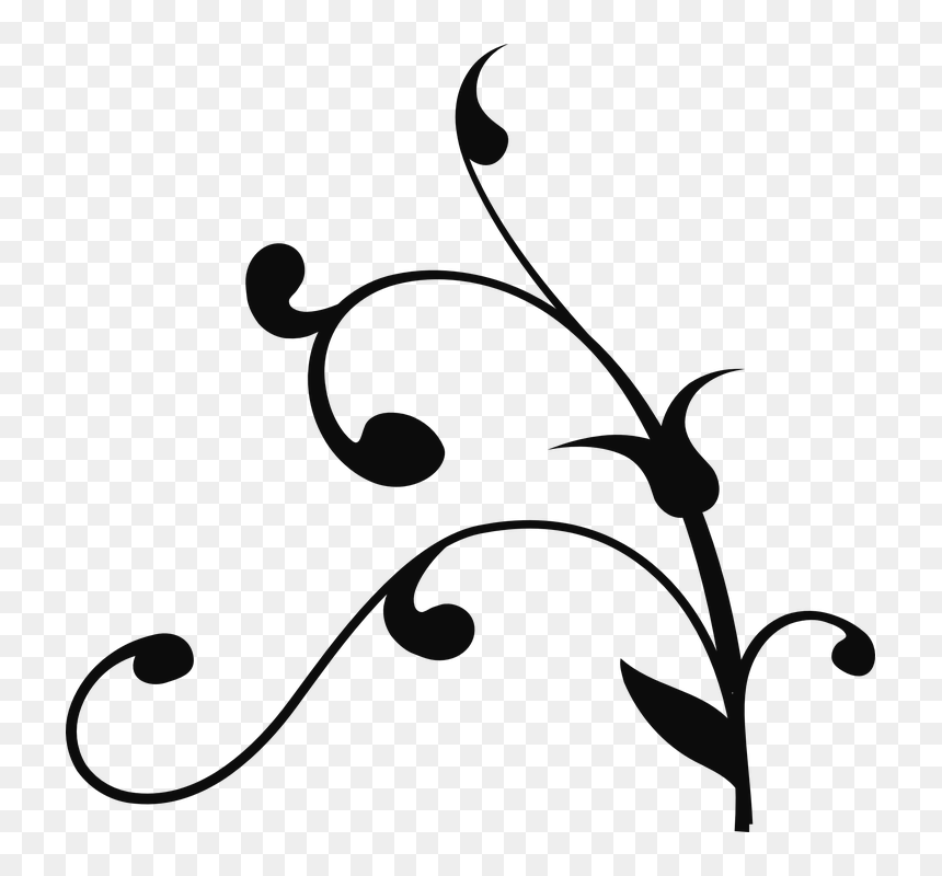 Black Clip Art, HD Png Download - tree branch clipart png