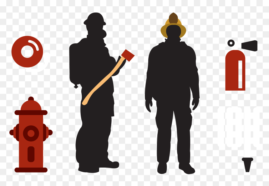 وکتور آتش نشان, HD Png Download - firefighter hat png