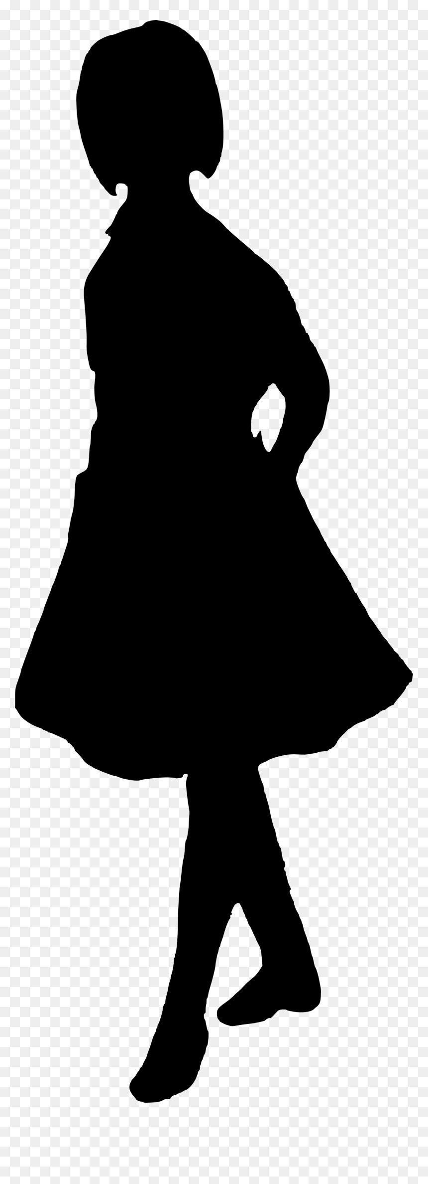 Girl Silhouette With Transparent Background, HD Png Download - comic book explosion bubble png