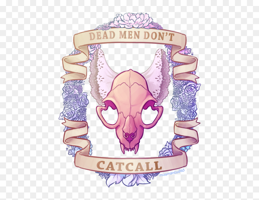 Dead Men Dont Cat Call, HD Png Download - cat skull png