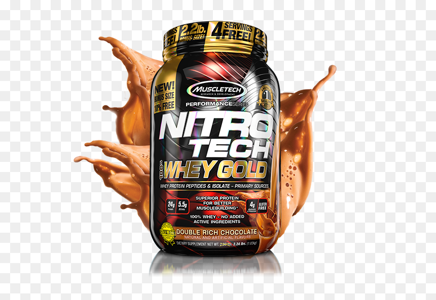 Nitro Tech Whey Gold 2.5 Lbs, HD Png Download - whey png