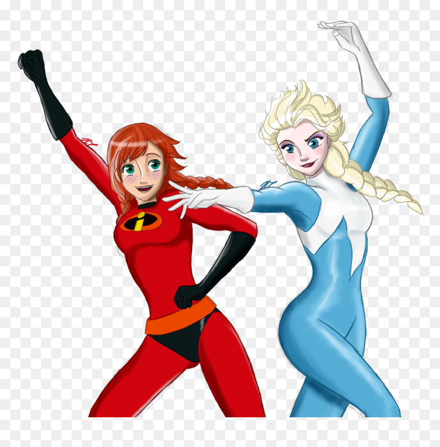 Incredibles Helen And Violet, HD Png Download - frozone png