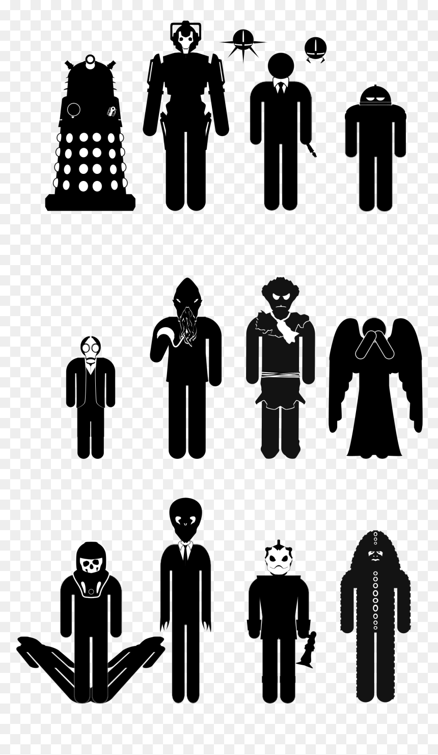 Fantastic Four Pictogram, HD Png Download - doctor silhouette png