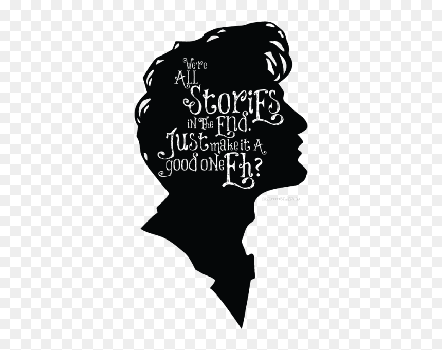 We Re All Stories In The End Doctor, HD Png Download - doctor silhouette png