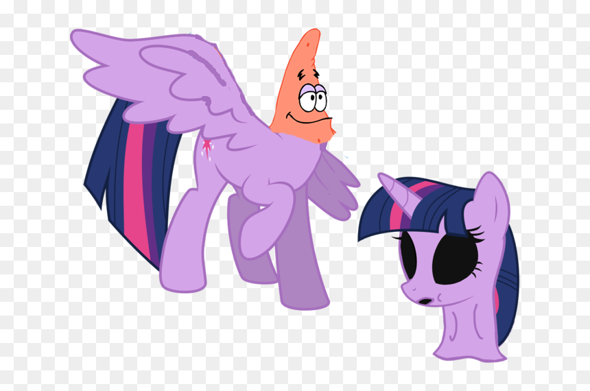 My Little Pony Twilight Sparkle Png, Transparent Png - spongebob patrick png