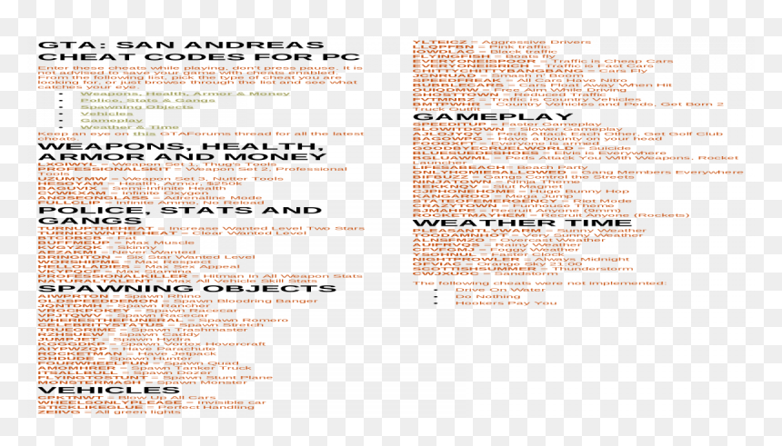 Document, HD Png Download - san andreas png