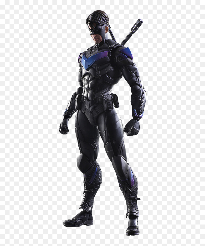 Nightwing Play Arts Kai, HD Png Download - batman arkham city png