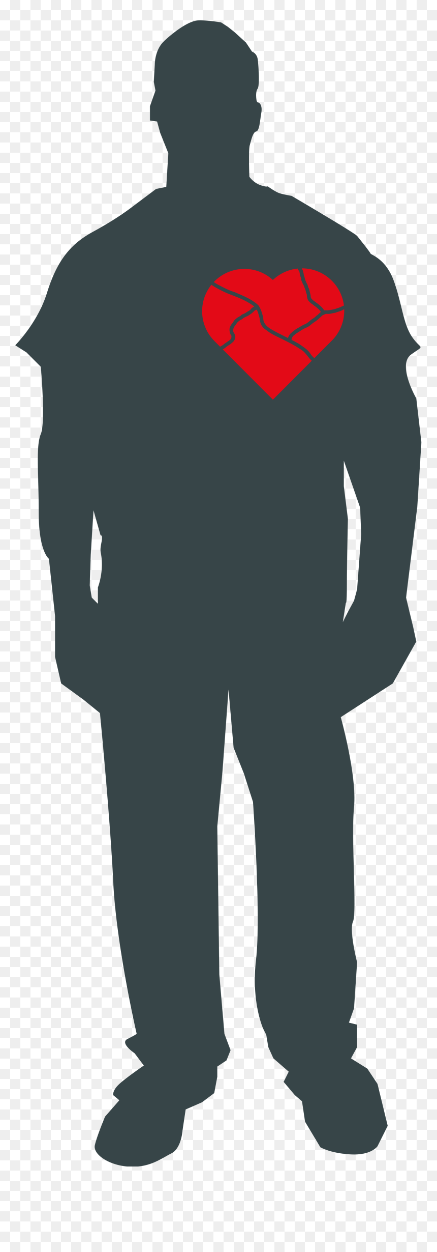 Person With Broken Heart, HD Png Download - heart png file