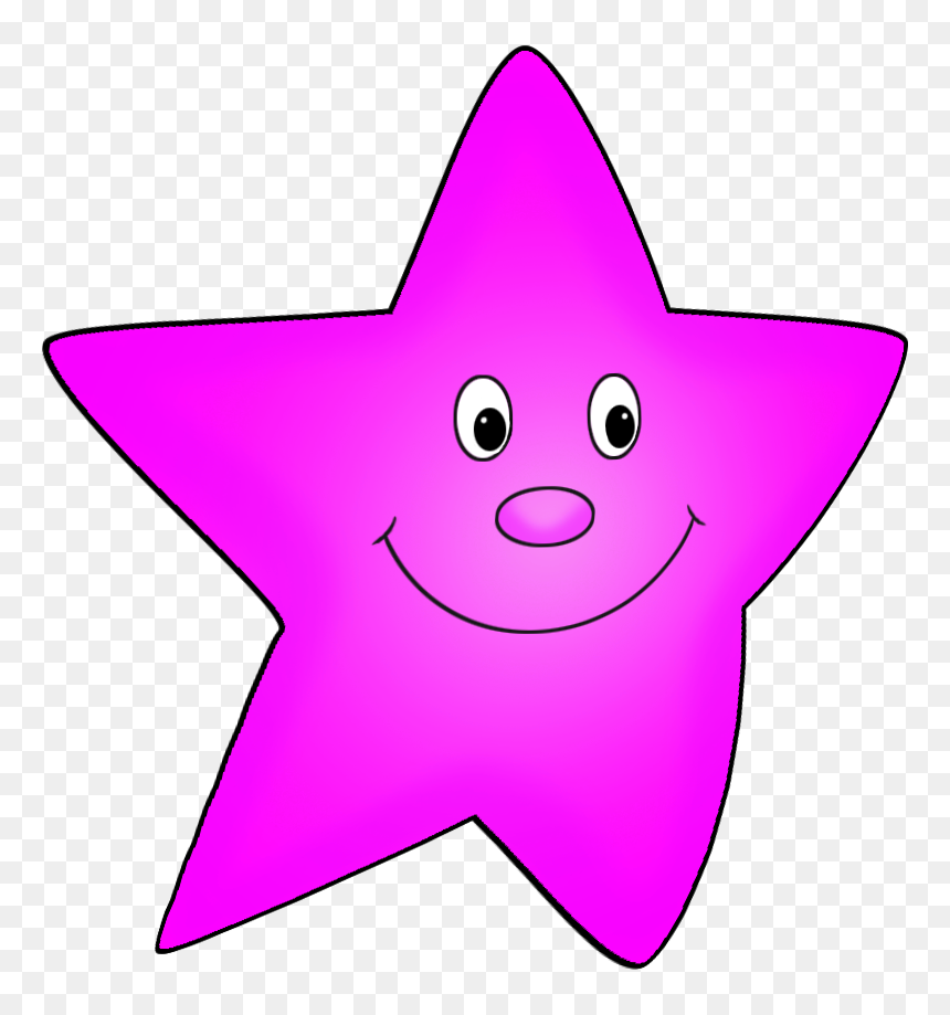 Star Cartoon Pink, HD Png Download - cute stars png
