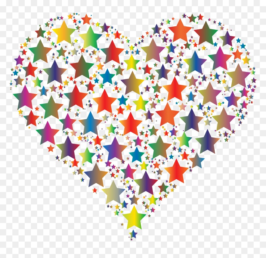 Black Stars And Hearts, HD Png Download - cute stars png