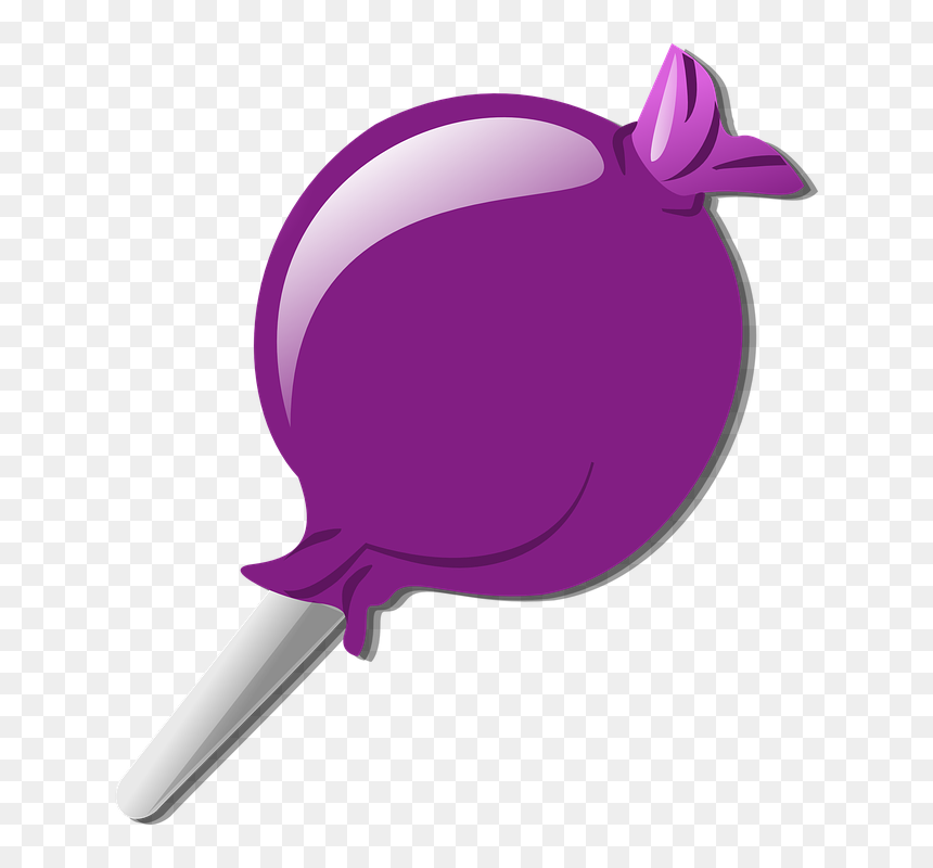 Lollipop Purple Clipart, HD Png Download - pink candy png