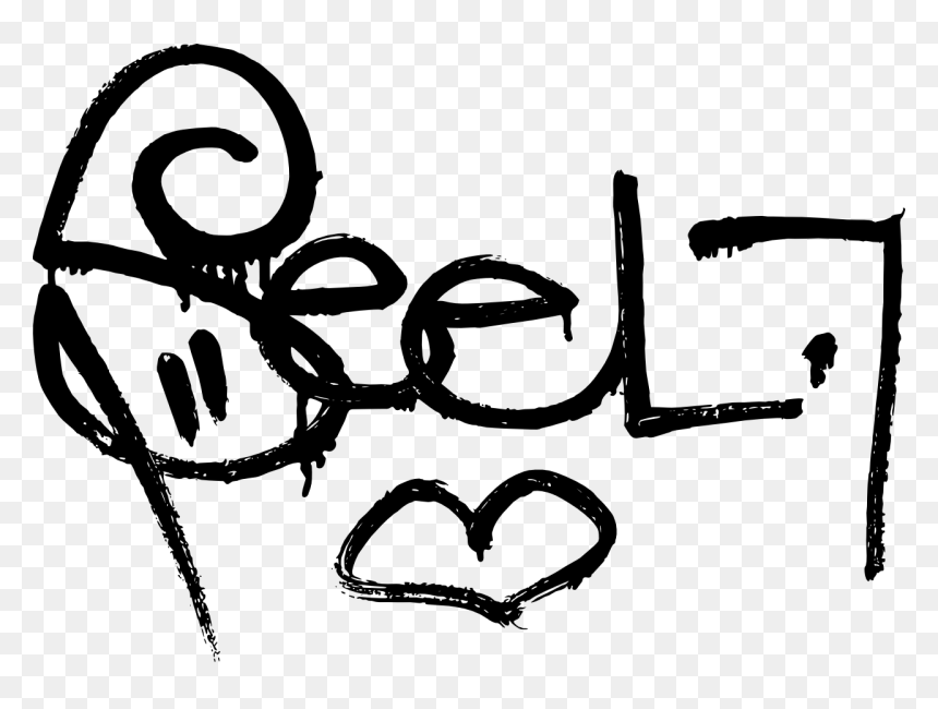 Heart, HD Png Download - graffiti heart png