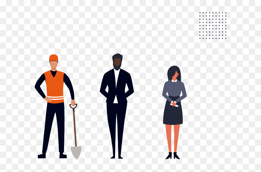 Standing, HD Png Download - construction man png