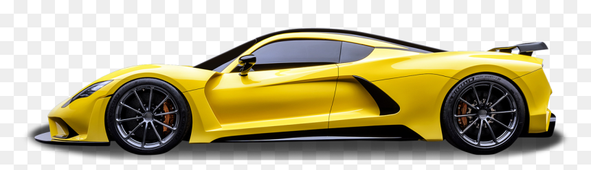 Hennessey Venom F5 Side View, HD Png Download - broken down car png