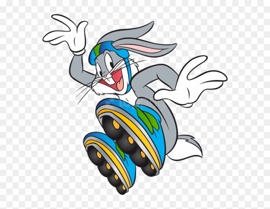 Bugs Bunny En Patines, HD Png Download - bunny png