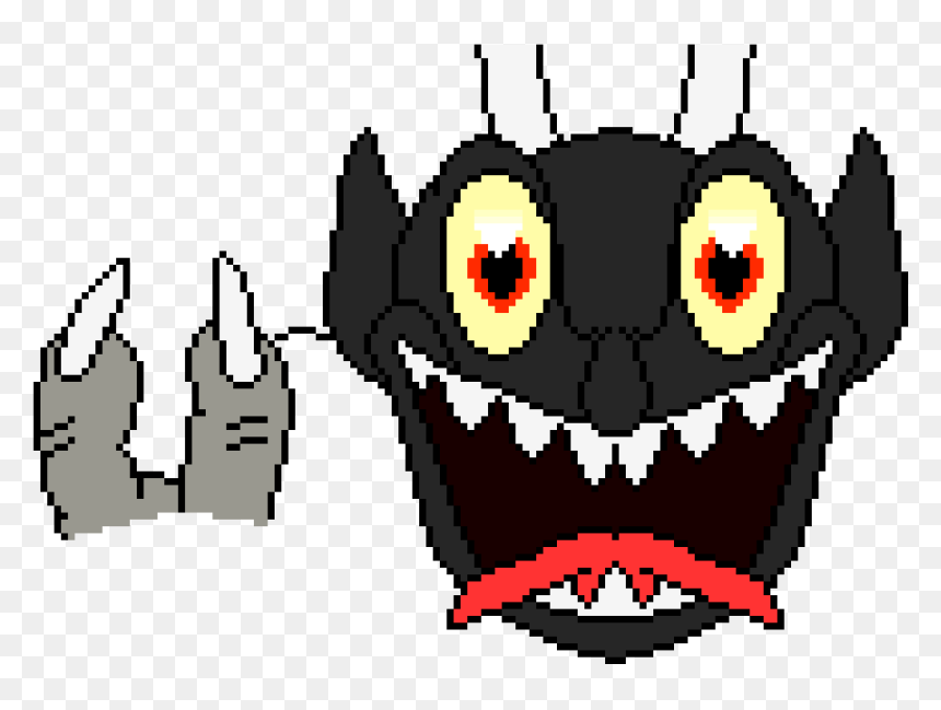 Cuphead Devil Pixel Art, HD Png Download - cuphead png